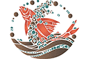 Vesimaailmaan sabluunat - Kala Art Nouveau