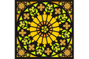 Sapluunat pyöreillä koristeilla - Katedraalin ikkuna