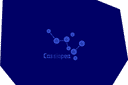 Sablonit avaruuskohtauksia - tähtikuvio Kassiopeia