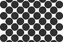 Schabloner Abstraktioner och geometriska illusioner - Prickigt mönster 2:1