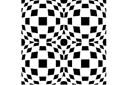 Grossist av olika typer mönsterschabloner - Optiska illusioner 1. Set om  4 st.