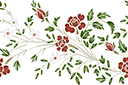 Stenciler olika motiv blommor - Rosor och prästkragar 29b