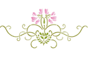 Sabluunat kukkien piirtämiseen - symmetrinen kukkakuvio 05