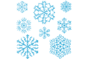 Talvi sapluunat - viisi lumihiutaleetta
