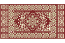 Itämaisilla kuvioilla sabloonat - osmanilainen matto 1