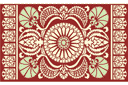 Itämaisilla kuvioilla sabloonat - osmanilainen matto 2