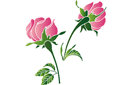 Ruusut sablonit - ruusut ja varret