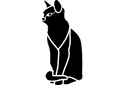 Grossist av djur bilder schabloner - Black Cat. Set om  4 st.