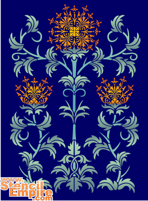 karhiainen, Skotlannin symboli (Sabluunat kukkien piirtämiseen)