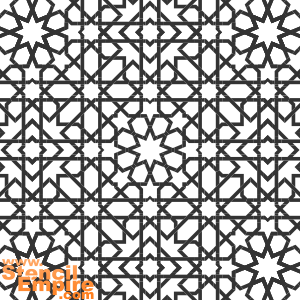 Alhambra 07b (Sablonit arabialaistyylisissä malleissa)