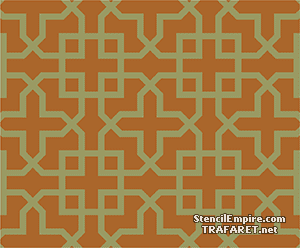 Marokkolaistyylinen ristikko (Itämaisilla kuvioilla sabloonat)