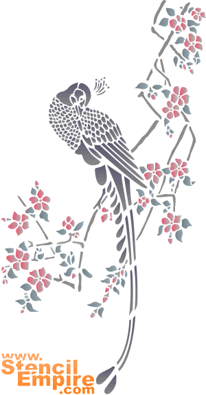 Sakura och påfågeln (Schabloner på österländskt tema )