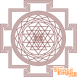 Shri Yantra (Sabluunat intialaisia motiiveja)