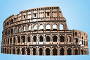 Sablonit maamerkkejä ja rakennuksia - Colosseum, Rooma
