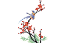 Sabluunat kukkien piirtämiseen - Camellia ja linnut