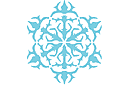 Vinterschabloner - Snowflake IV