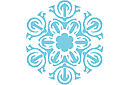 Vinterschabloner - Snowflake VI