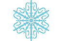 Vinterschabloner - Snowflake IIx