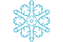 Vinterschabloner - Snowflake IX