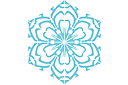 Vinterschabloner - X Snowflake
