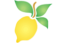 Schabloner för kökdekor - Citron