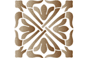 Grossist av olika typer mönsterschabloner - Abstrakt mönster 12. Set om  4 st.