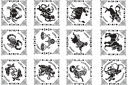 Schabloner för måla horoskop och stjärnbildstecken - Tecken av Zodiac 1