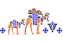 Eläinten maalaussapluunoita - Kamelit