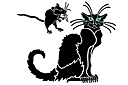 Eläinten maalaussapluunoita - kissa ja hiiri