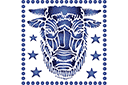 Zodiakki sapluunat - Horoskooppimerki Härkä (Art Nouveau)