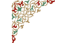 Sablonit arabialaistyylisissä malleissa - arabeskit, kulmat 1