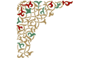 Sablonit arabialaistyylisissä malleissa - arabeskit, kulmat 2