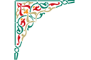Sablonit arabialaistyylisissä malleissa - maton kulma 2