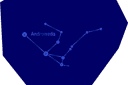 Sablonit avaruuskohtauksia - tähtikuvio Andromedae