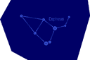 Stenciler pä världsrymden teman - Stjärnbilden Cepheus
