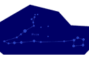 Stenciler pä världsrymden teman - Stjärnbilden Fiskarna