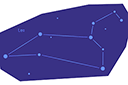 Sablonit avaruuskohtauksia - Tähtikuvio Leijona