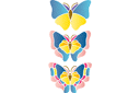 Schabloner med fjärilar - Stor fjäril 3