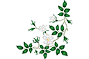 Sabluunat kukkien piirtämiseen - Villiruusun kulma 003