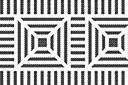 Schabloner Abstraktioner och geometriska illusioner - Geometrisk ornament A
