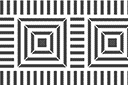 Schabloner Abstraktioner och geometriska illusioner - Geometrisk ornament B