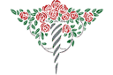 Ruusut sablonit - ruusupensas