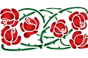 Ruusut sablonit - piikkinen ruusu