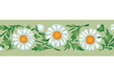Stenciler olika motiv blommor - Daisies 2