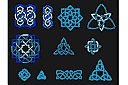 Keltit sablonit - Kelttipunoskirjoitus, 11 kaavainta