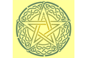 Schabloner i keltisk stil - Keltiskt pentagram 94