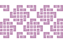 Tapettien käytettävät sapluunat - Geometrinen kudonta