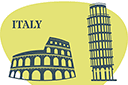 Sablonit maamerkkejä ja rakennuksia - Italia - maailma maamerkkejä