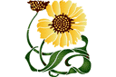 Sabluunat kukkien piirtämiseen - Ihana Pieni Auringonkukka