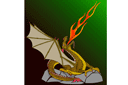 Väggschabloner med drakar - Ognedyschaschy en drake